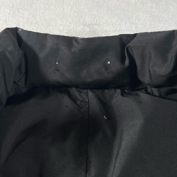 Charter Club Reversible Plaid and Solid Black Down Puffer Full Zip Vest - Picture 10 of 10